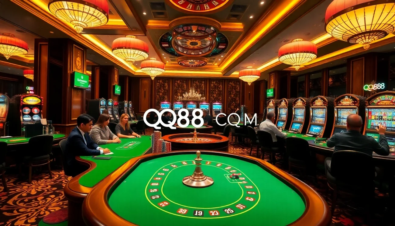 Experience the thrill of playing at QQ88 COM with exciting casino games and vibrant slot machines.